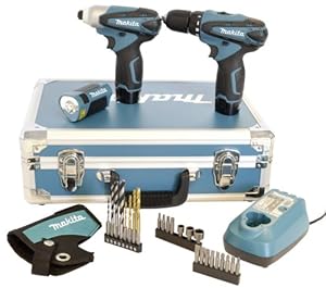 Makita coffret perceuse visseuse sans fil LCT303X2 avec 2 batteries 10