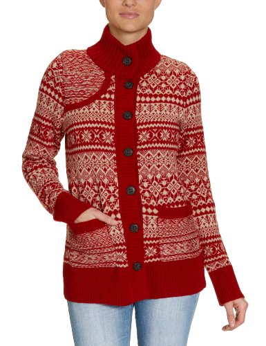 Eddie Bauer Damen Strickjacke 24103572, Gr. 38/40 (M), Rot (rot) Preisvergleich