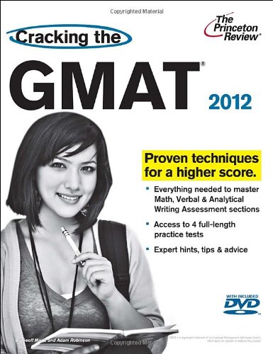 cracking the gmat with dvd 2012 edition graduate school test preparation