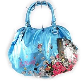 Bag "Ed Hardy" turquoise.