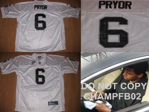 TERRELLE PRYOR,OAKLAND RAIDERS,OHIO STATE,BUCKEYES,SIGNED,AUTOGRAPHED,AUTHENTIC JERSEY,COA, WITH PROOF