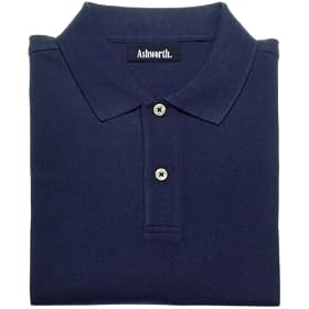 Click here to buy Ashworth Mens Classic Solid Pique Short Sleeve Knit Shirt.