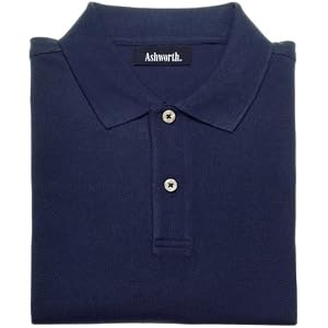 Ashworth Mens Classic Solid Pique Short Sleeve Knit Shirt by Ashworth