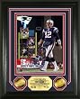 Tom Brady 2007 NFL MVP Photo Mint w/Two 24KT Gold Coins