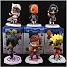 Skrou 6pcs Naruto PVC Statue Naruto Figure Sasuke Gaara Itachi Obito KillerB about 8CM