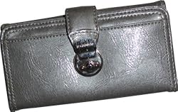 Liz Claiborne Wallet Silver Fashionista Flats Boxed