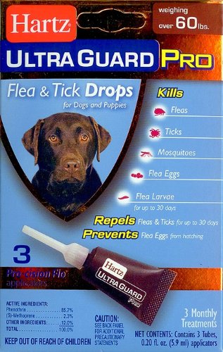 Hartz Ultra Guard Pro Flea & Tick Drops - 1 Monthly Treatment - Dogs & Puppies Over 60 Pounds