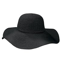Coolibar UPF 50+ Women's Packable Wide Brim Sun Hat (Black - One Size)