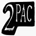All Products : 2Pac - Small Black & White Logo - Embroidered Iron On or Sew On Patch (Tupac Shakur) (2 Pac)