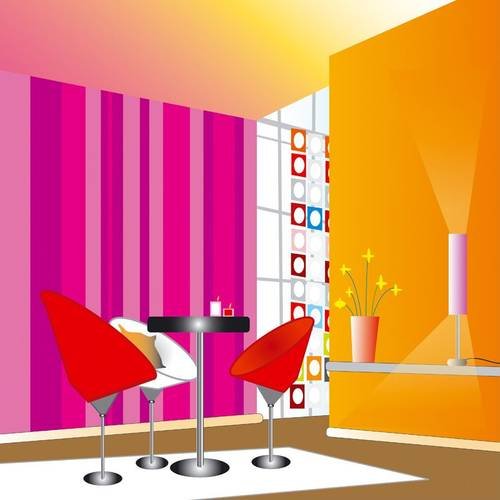 Poster lounge room in der Größe (BxH): 30 x 30 cm von Alexander Pidun