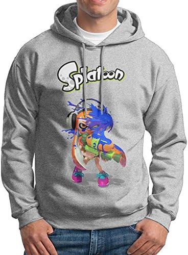 Daryl Men Autumn Splatoon Game Pullover XL Ash