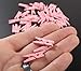 Tiny Spring Action Soft Pink Painted Wood Clothespins- For Favors, Crafts, and More - Total of 96 (2 Packages of 48)