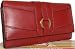 New ladies Visconti large Heritage red leather purse wallet CR7