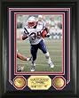 Laurence Maroney Photo Mint with 2 24KT Gold Coins - New England Patriots Collectible Coin