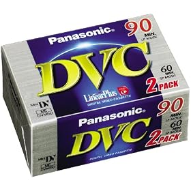 Panasonic AY-DVM60FE2 60 minute Mini DV Cassette Twin Pack
