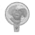 Air King 12" Oscillating Wall Mount Fan