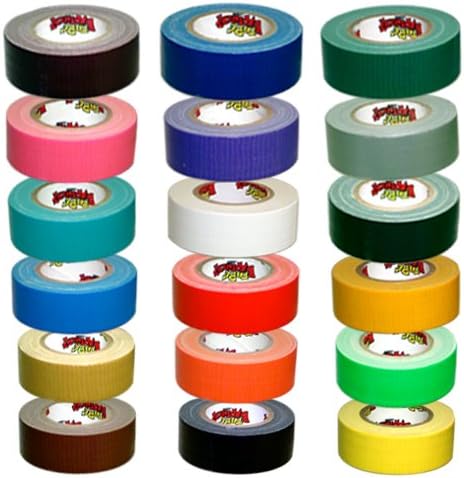 Tapebrothers.com Brand craft duct tape 18 Roll Rainbow Pack .94" x 10 yds on 1.5" core