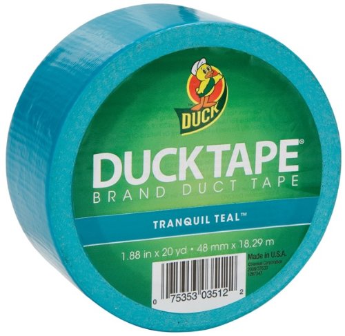 Duck Brand 1265020 1.88-Inch by 20-Yard Colored Duck Tape, Tranquil Teal