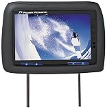 Power Acoustik HD-95BK Dual 9.5-Inch Pre-Installed Universal Headrests (Black)