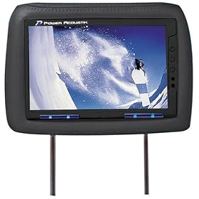 Power Acoustik HD-95BK Dual 9.5-Inch Pre-Installed Universal Headrests