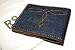 Polo Ralph Lauren RRL Mens Denim Jean Leather Wallet Cognac Vintage Distressed