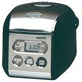 Sanyo ECJ-S35K 3-1/2-Cup Micro-Computerized Rice Cooker/Warmer with Bread-Baking Function, Black
