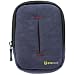 Evecase® Compact Camera Nylon Pouch Case with Strap - Ink Blue for Nikon COOLPIX L28, L26, S31, S30, S3500, S5200, S6500, S9400, S9500, AW110, AW100, S800c, S4200, S9050, S9200, S6400, S3300, S4300, S6300, S9300, S100, S6200, S8200, S3100, S4100, P330, P310