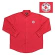 Boston Red Sox MLB "Matrix" Button Down Shirt (Dark Red)