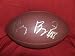 Dez Bryant Autographed NFL Wilson Composite Football, Dallas Cowboys, Oklahoma State Cowboys, Proof Photo of Dez Signing for Us.