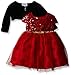Blueberi Boulevard Baby Girls' Flocked Glitter Sequin Dress