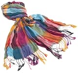 UBI Women's Plaid Bamboo Long Scarf