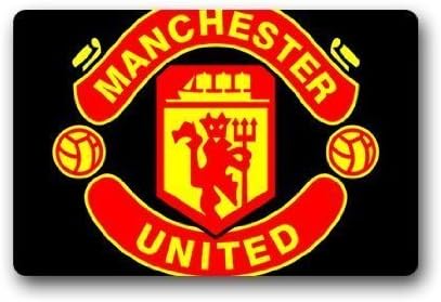 Fashional Welcome Manchester United ManUtd MUFC Decorative Doormat Indoor/Outdoor Doormat 23.6" x 15.7" Non-woven Fabric Non Slip Shower/Floor/Bathroom Mat Decor