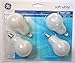 GE Soft White Decorative A15 60W Incandescent Light Bulb, 1.4 Year Life, Candelabra Base (4 Pack)