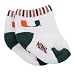 NCAA Miami Hurricanes Infant White-Green Circus Striped Team Logo ...