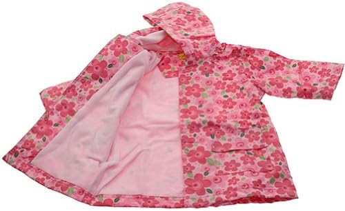 Pluie Pluie Girls Outerwear Pink Floral Print Lined Raincoat 12M-8