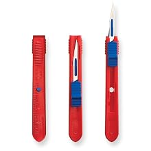 Blue Thumb Slider Single Use Safety Scalpel, #10, Non-Sterile (Pack of 100)