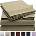 Mellanni Bed Sheet Set - HIGHEST QUALITY Brushed Microfiber 1800 Bedding - Wrinkle, Fade, Stain Resistant - Hypoallergenic - 4 Piece (King, Olive Green)