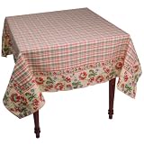April Cornell Rosalyn Print Woven Sand 60x90 Table Cloth