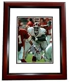 Bruce Smith Autographed Buffalo Bills 8x10 Photo MAHOGANY CUSTOM FRAME - Hall of Famer