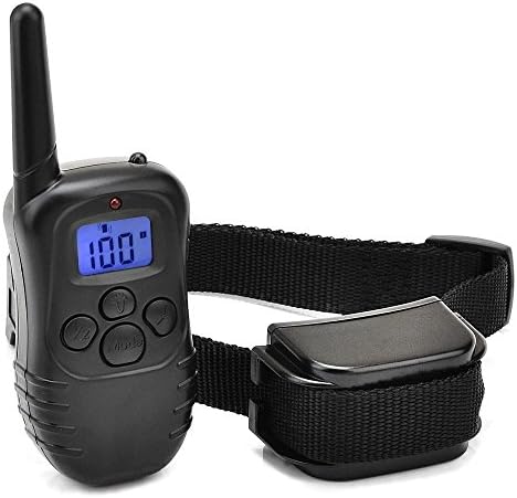 300 Yards Remote Training E-collar Rechargeable and Waterproof Dog Training Collar for 1 Dog with Safe Beep, Vibration and Shock Electronic Electric Collar for Medium or Large Dog Training