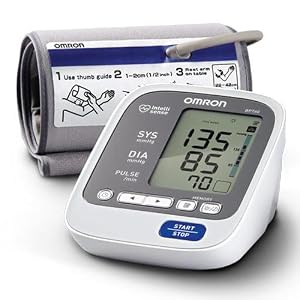 Omron BP760 7 Series Upper Arm Blood Pressure Monitor, Gray/white, Large