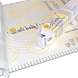 Silicone Large Pastry Mat With Measurements.  14.9" x 23.3" Non-Slip Sheet Sticks To Countertop For Rolling Dough