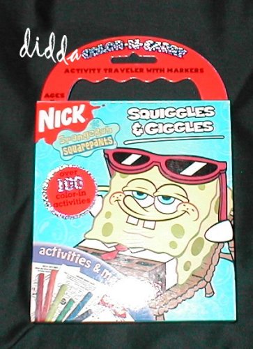Childrens Toyshop  Toys : Spongebob Sponge Bob Square Pants Squiggles & Giggles Color-n-carry Activities & Markers Over 100 Activities!