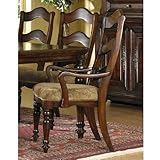 IMAGE OF Dining Room Arm Chair by Pulaski - Heavily Antiqued Dark Rustic Cherry (685261)