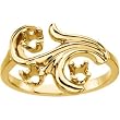 14K Yellow Gold Mother's Ring - 3 Gemstone -- YOU CHOOSE THE COLORS!