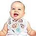 Itzy Bitsy Baby Bandana Drool Bibs Unisex 5-Pack Absorbent Cotton Modern Baby Gift Set for Boys and Girls