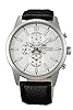 Orient Men's Dial Brown Strap Round Shape White