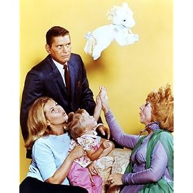 ELIZABETH MONTGOMERY AS SAMANTHA STEPHENS, DICK YORK AS DARRIN STEPHENS, AGNES MOOREHEAD AS ENDORA, ERIN MURPHY AS TABITHA STEPHENS FROM BEWITCHED #1 - COLOUR Movie Photo - (4 Different Photograph & POSTER Sizes Available)
