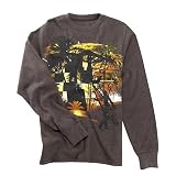 Seattle Cotton Works Beach Surfer Thermal Shirt BROWN X-Lg