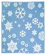 Snowflakes Blue Cuddlewrap - 55 inches by 67 inches - Wearable Throw Blanket
